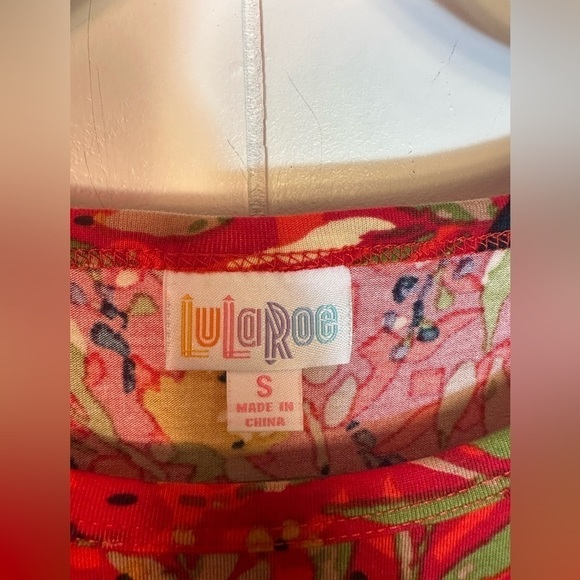 NWT LulaRoe Red Floral Women’s Julia Dress Size Small - Picture 8 of 14